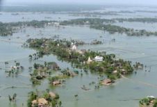 Silt island in Ganges delta