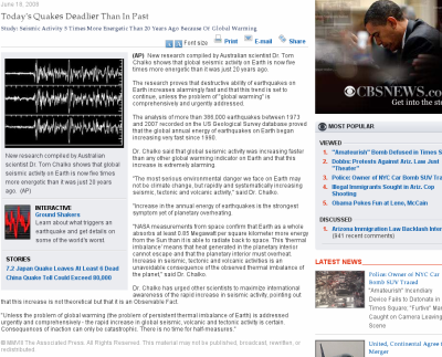  Today's Quakes Deadlier Than in Past